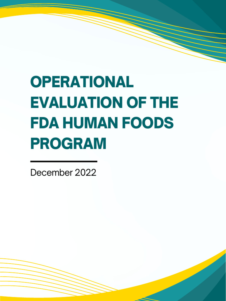 Human Foods Program Independent Expert Panel Final Report 120622 | PDF ...