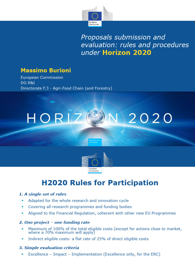 H2020 Proposal Submission Guidelines | PDF | Evaluation | Innovation