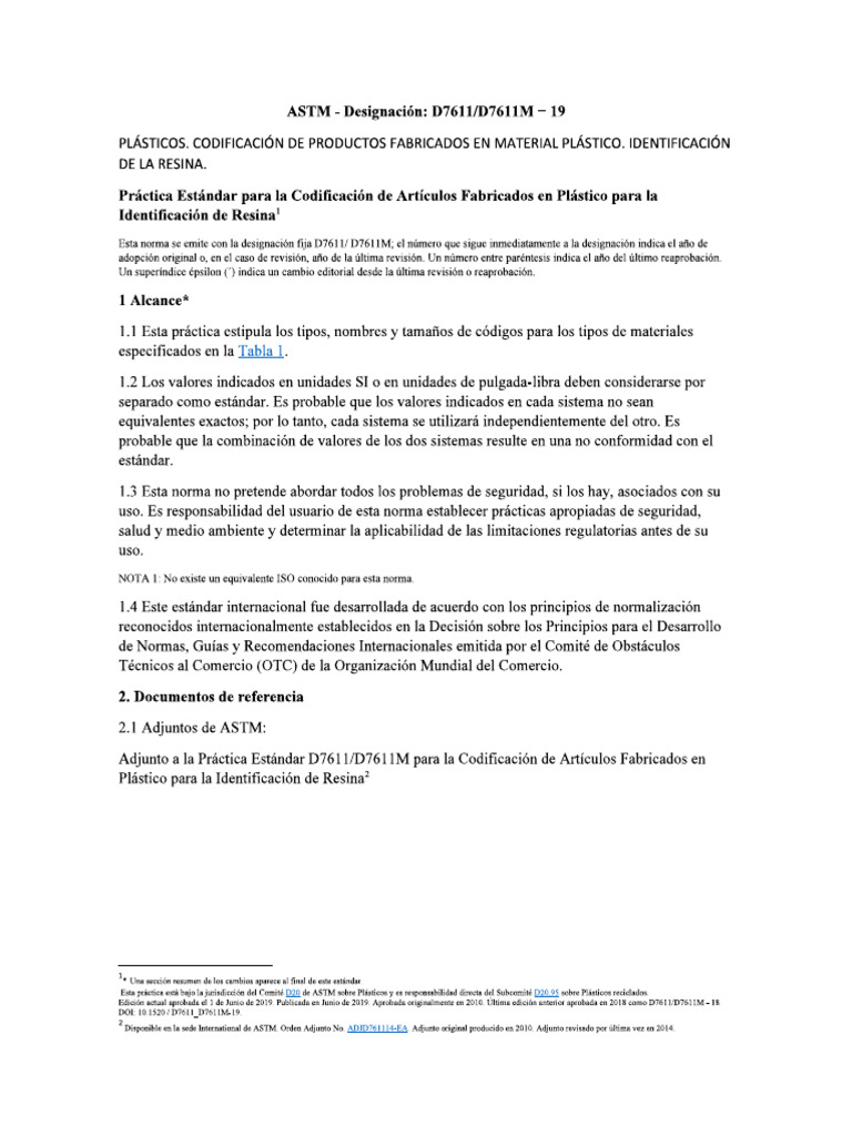 Astm-D7611 Español | PDF