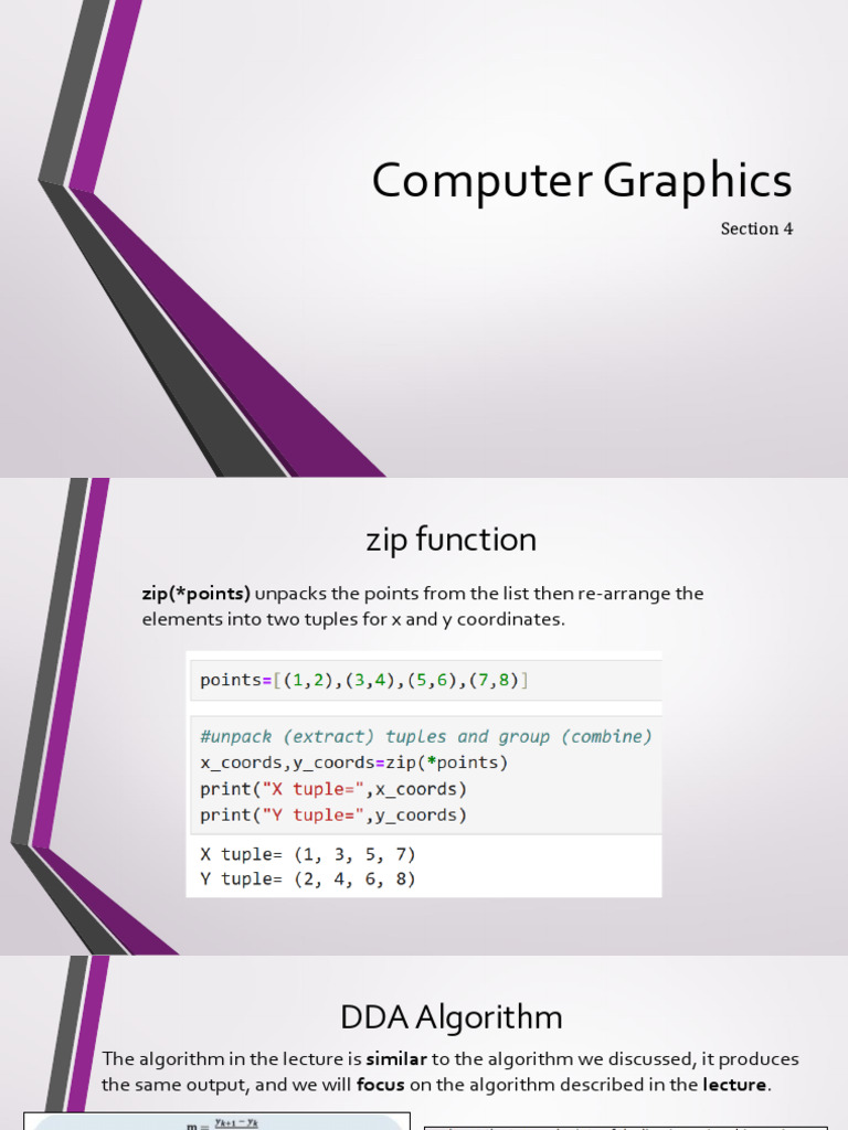 Section4_CG | PDF | Circle | Parameter (Computer Programming)