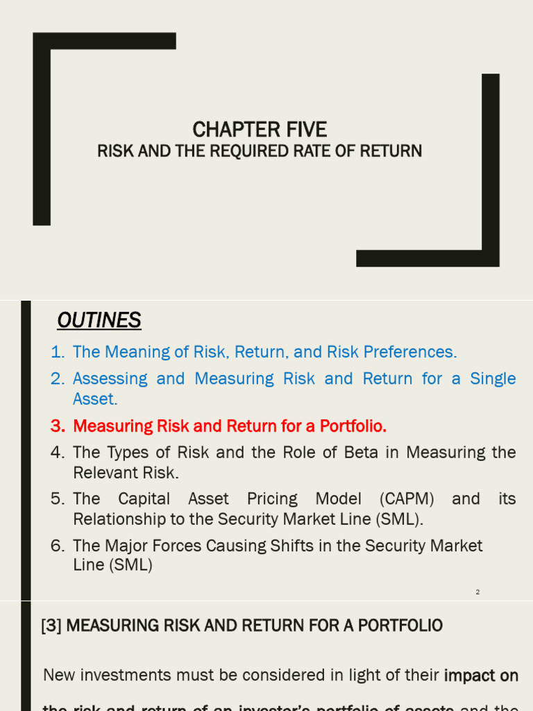 Measuring Risk and Return in Portfolios | PDF | Financial Risk ...