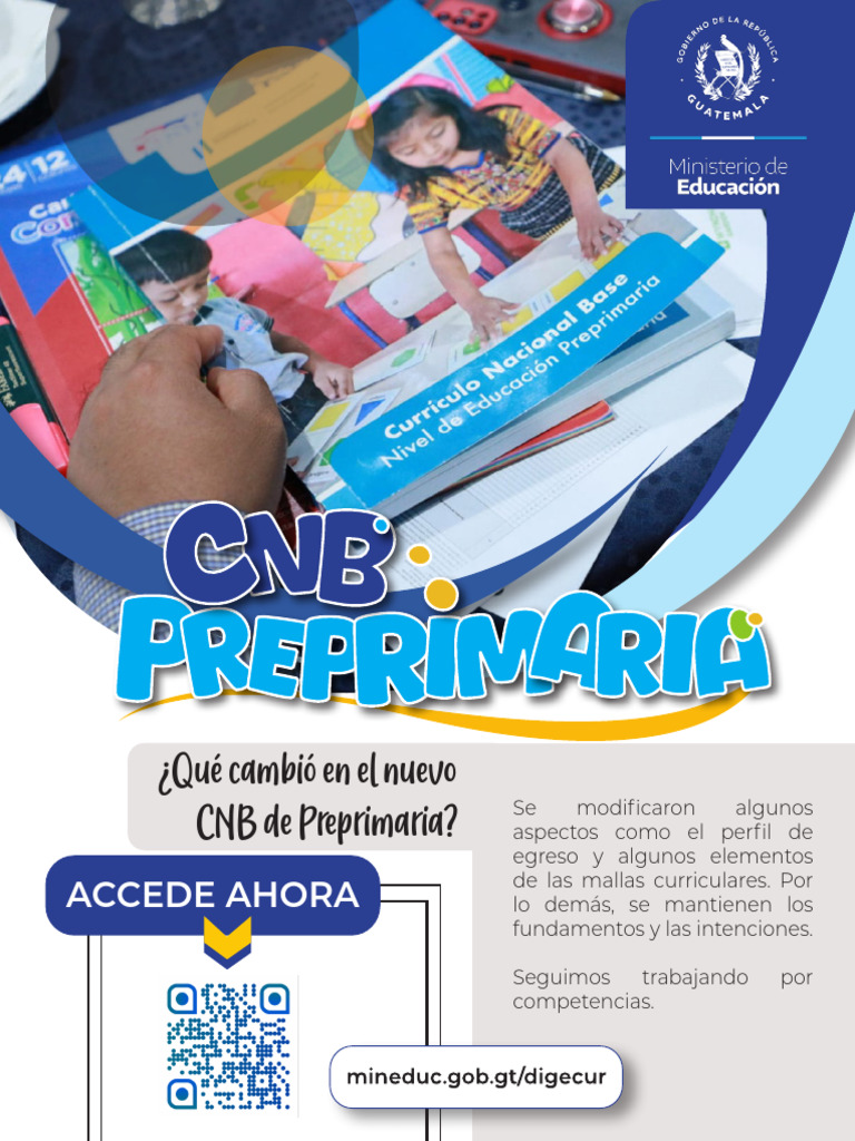 Cambios en el CNB de Preprimaria 2024 | PDF | Aprendizaje | Evaluación