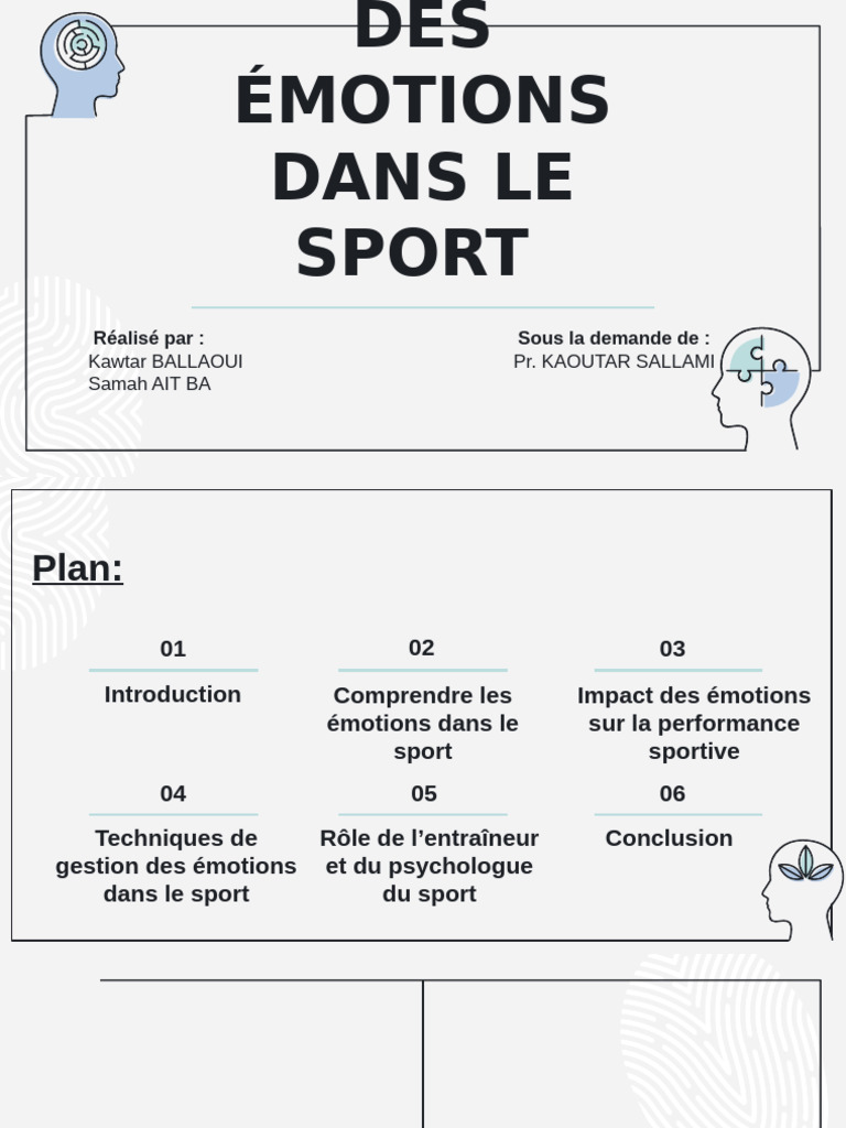 Émotions et performance dans le sport | PDF | Émotions | Des sports