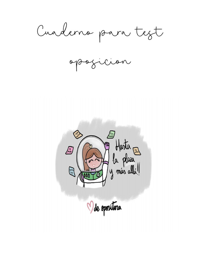 Cuaderno de Test para Oposición | PDF