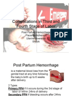 Complications in Third and Fourth Stage of Labor