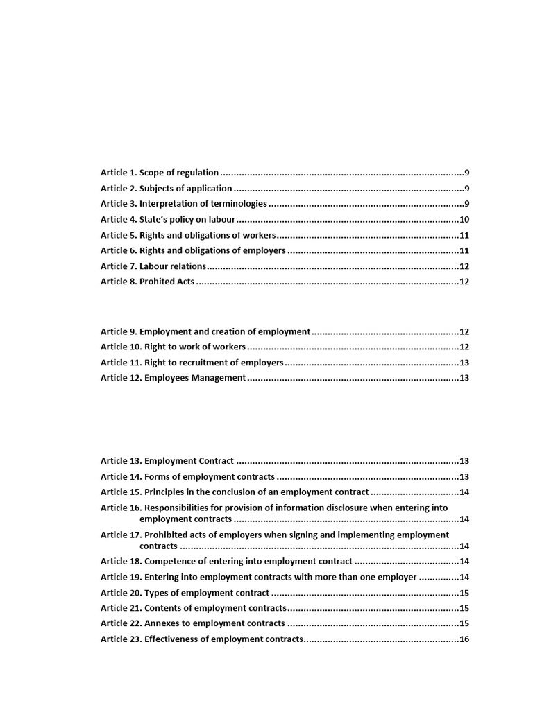 Draft Labor Code ENG | PDF | Labour Law | Employment