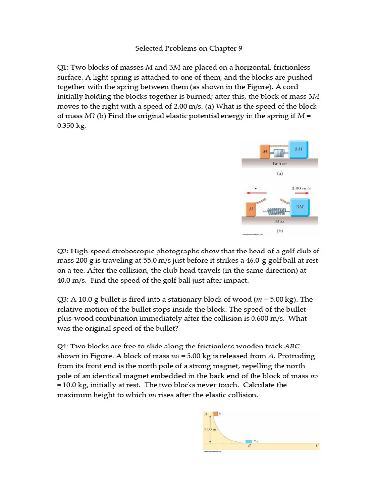 Selected Problems On Chapter 9.docx 0 | PDF