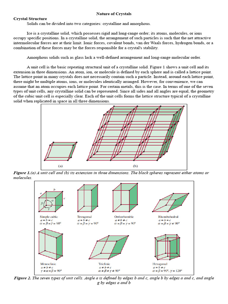 Understanding Crystalline Solids | PDF | Crystal Structure | Crystal