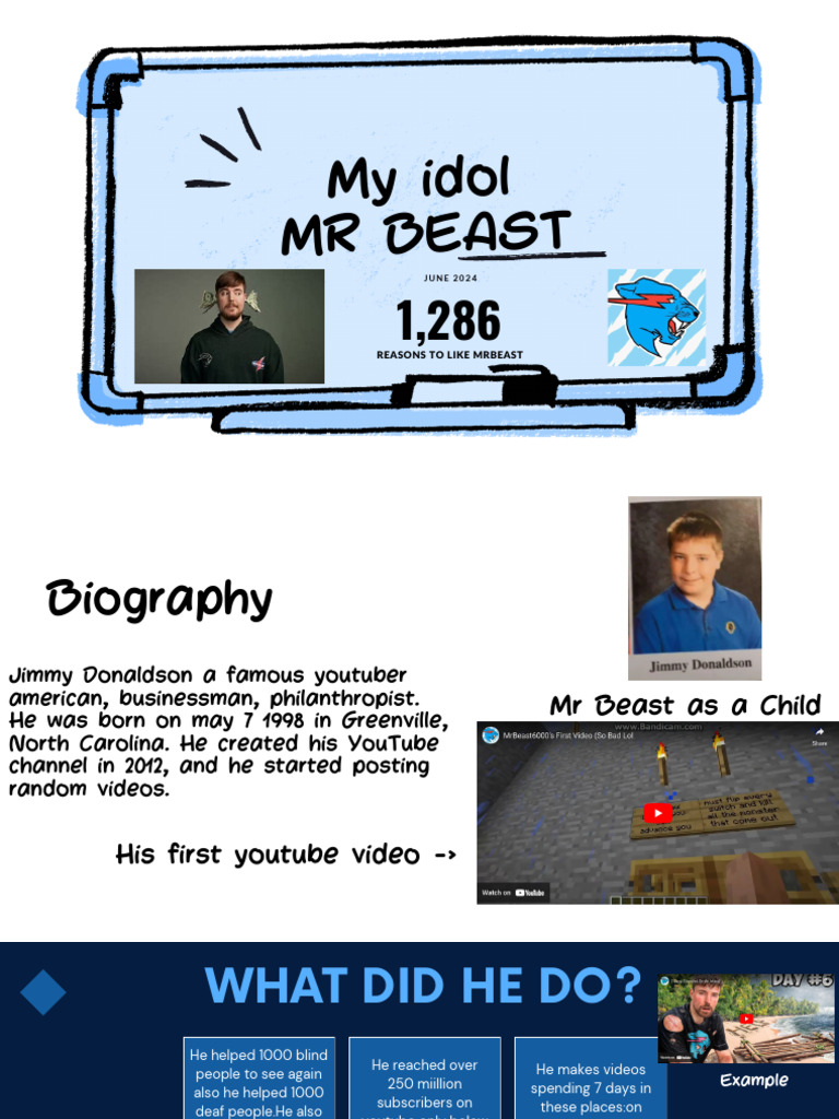 Reasons to Admire MrBeast's Impact | PDF | You Tube