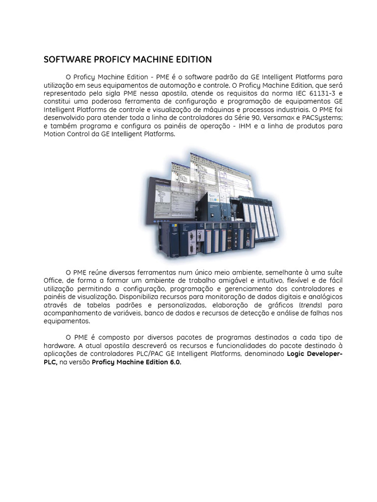 Proficy Machine Edition: Instalação e Uso | PDF | Programas | Informática