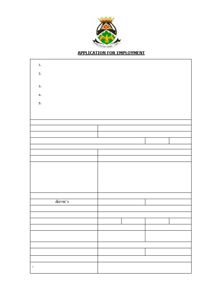 Employment Application Form Template | PDF | Criminal Record | Recruitment