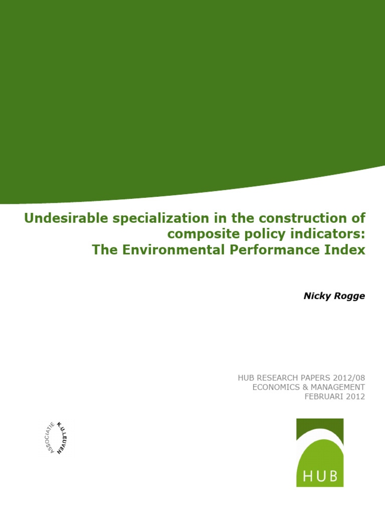 Environmental Performance Index Analysis | PDF | Occam's Razor | Cognition