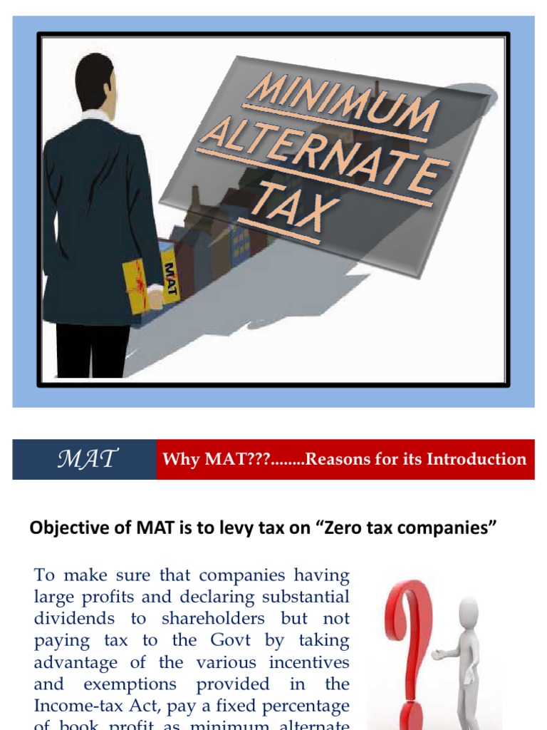Mat Ppt Final Income Tax In India Debits And Credits