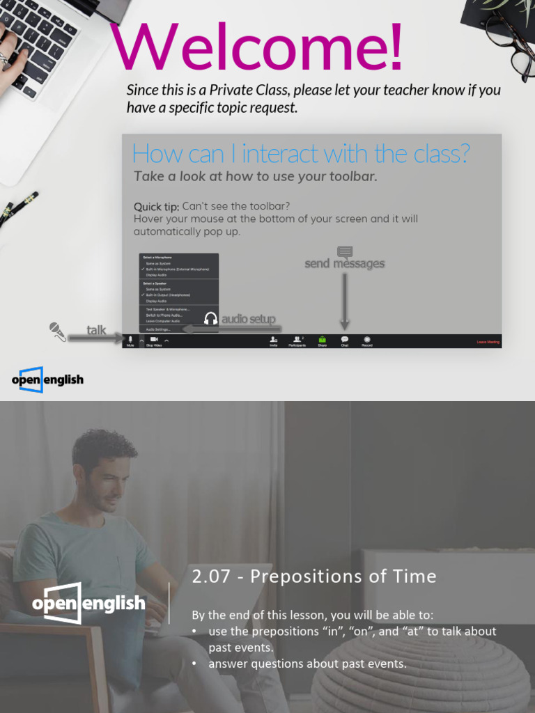 PC 2 07 Time Prepositions at in On | PDF