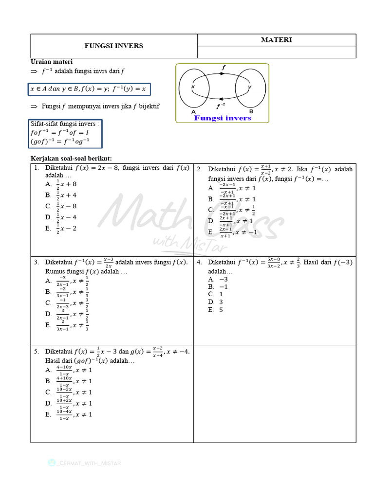 Konsep Fungsi Invers 15.56.29 | PDF