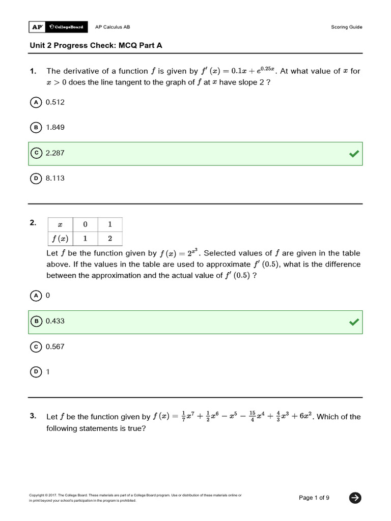 SG Unit2progresscheckmcqparta 5d98d179b96135.56410815 | PDF ...