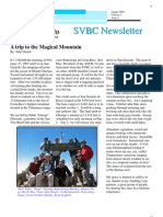 A Trip to the Magical Mountain, from SVBC Newsletter, Vol 2-No 1 (Aug 2007)