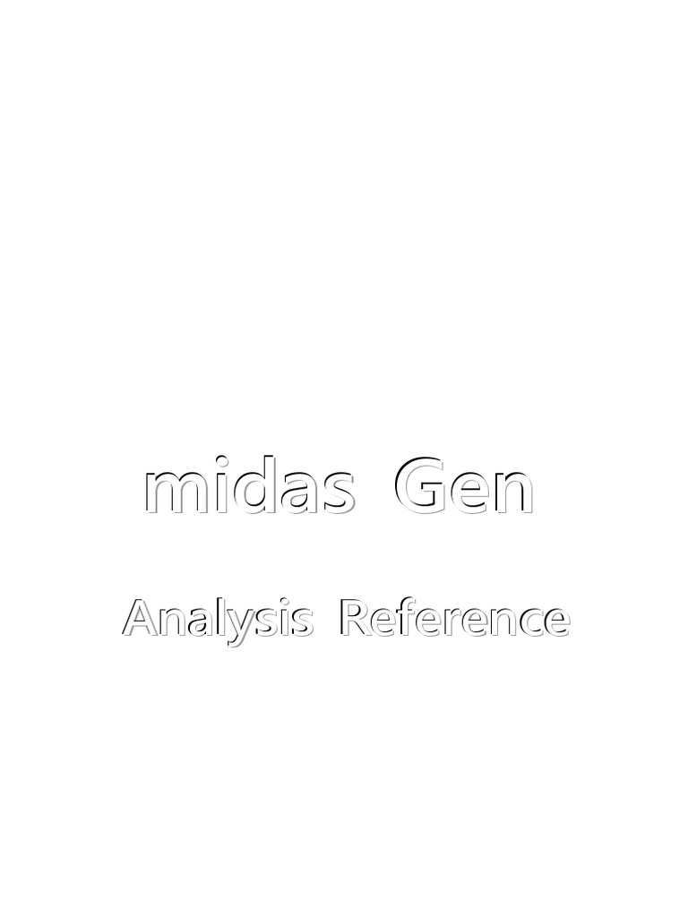 Midasgen2015 - Analysis Reference | PDF