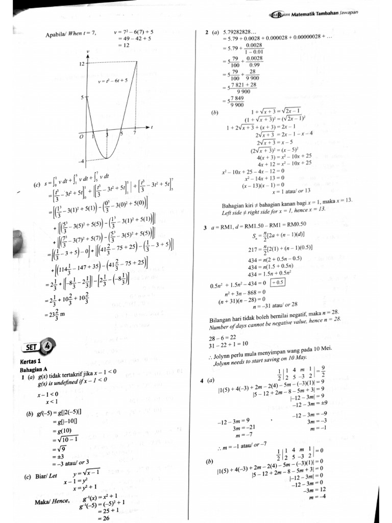 Jawapan k1 Set 4 | PDF