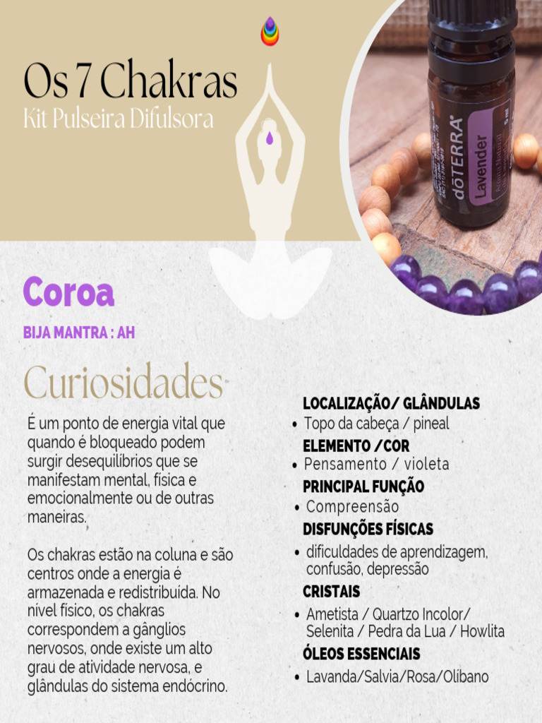 Os 7 Chakras e Suas Funções | PDF | Chacra | Sistema endócrino