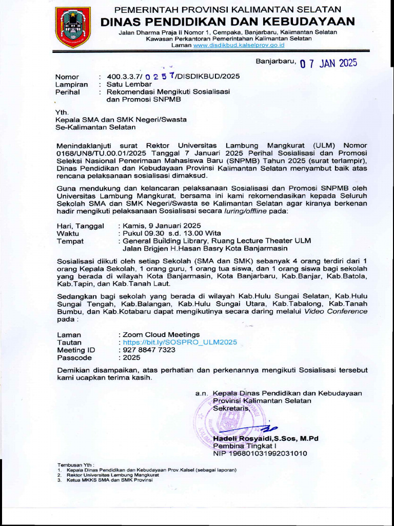 Sospro Ulm 2025 Oke | PDF