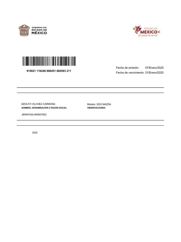 Formato Universal de Pago 2025 | PDF | Economias | Bancos