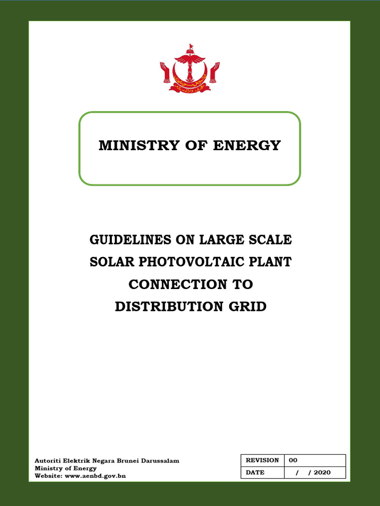Solar PV Plant Connection Guidelines | PDF | Electrical Grid | Electric ...