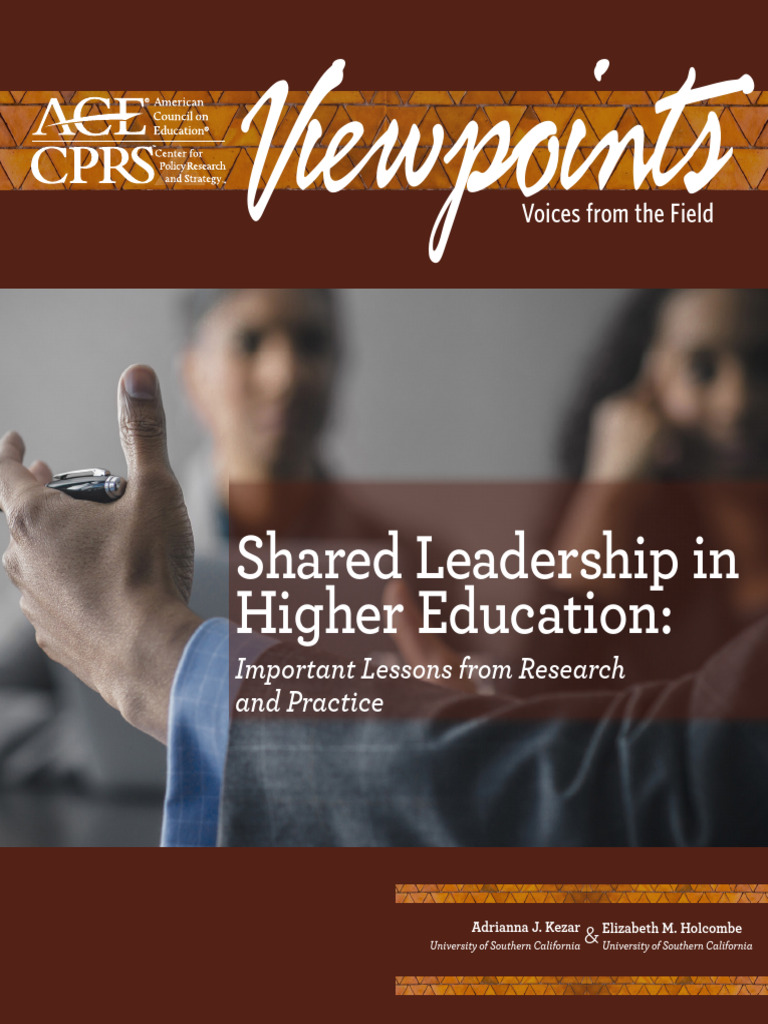Shared Leadership in Higher Education Insights | PDF | Leadership ...