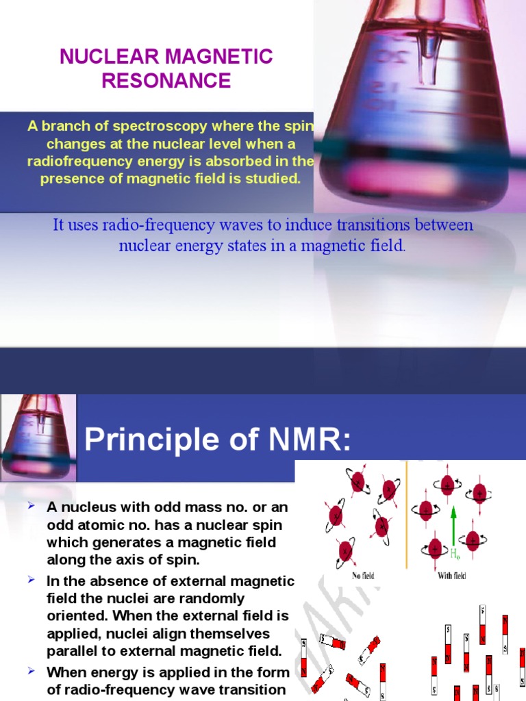 NMR PPT | Nuclear Magnetic Resonance | Two Dimensional Nuclear Magnetic ...