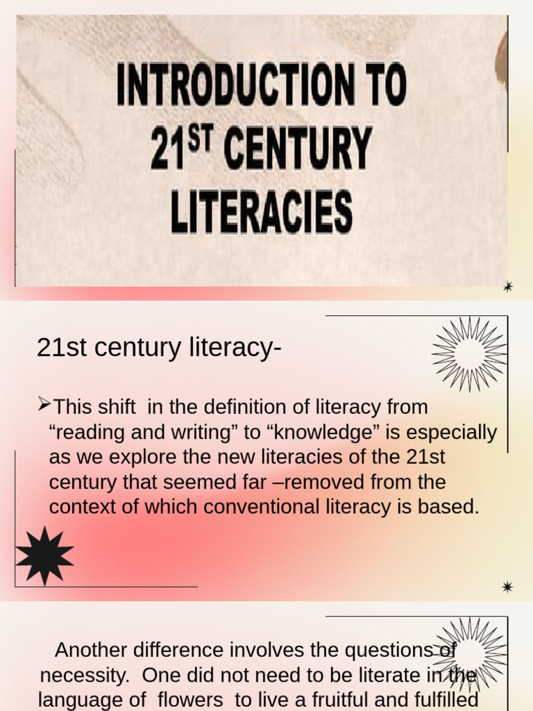 21st Century Literacy and Education | PDF | Learning | Teachers