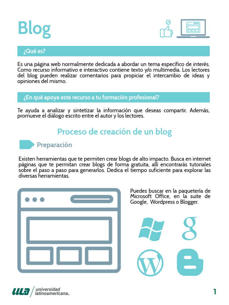 Guía para Crear un Blog Efectivo | PDF | Blog | Red mundial