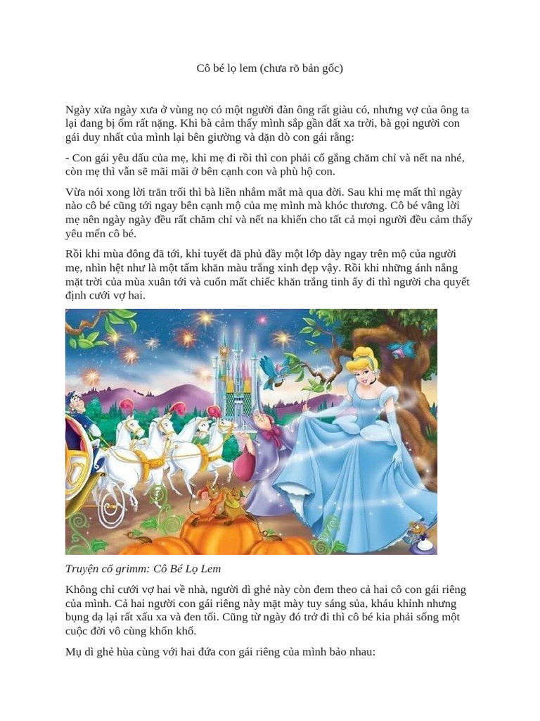 Cô bé lọ lem | PDF