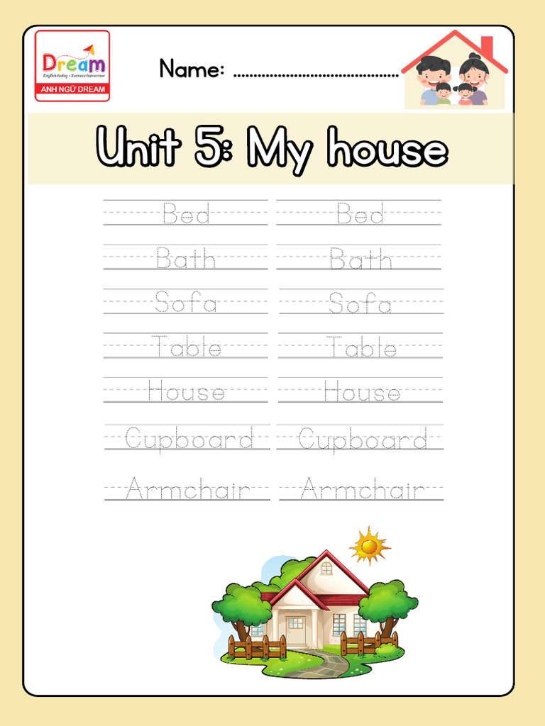 Smo - Unit 5 - My House 1 - Word | PDF
