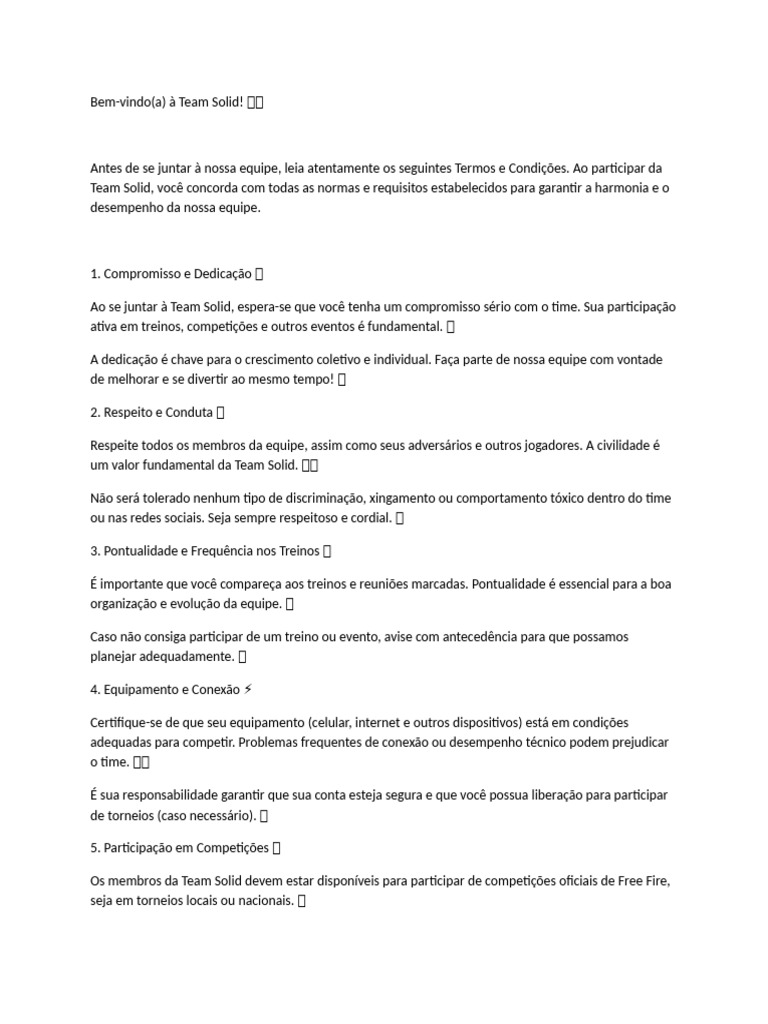 Termos Free Fire (Team Solid) | PDF | Comentários | Comunicação