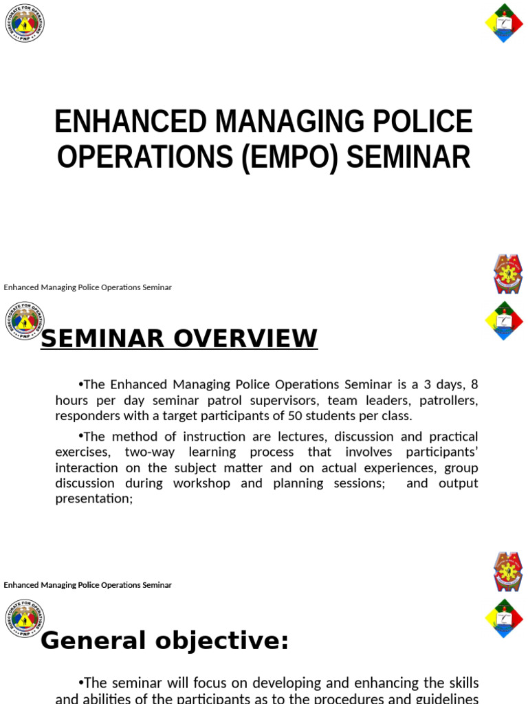 Program of Instruction | PDF | Police | Human Resources