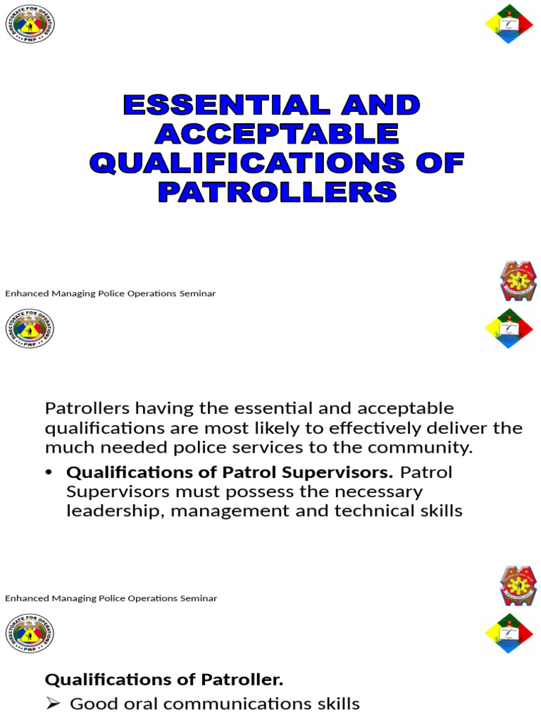 NJSP RPO Qualification Guidelines | PDF | Police | Law Enforcement