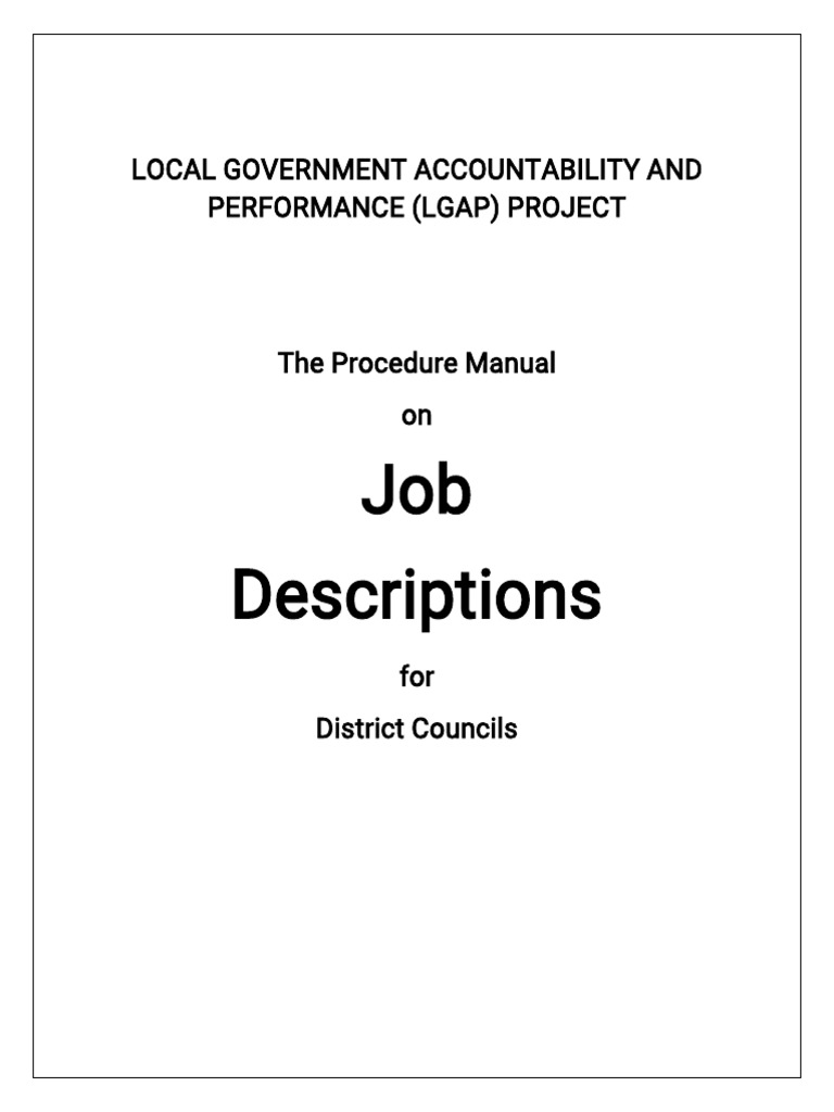 Job Descriptions (1) 105157 | PDF