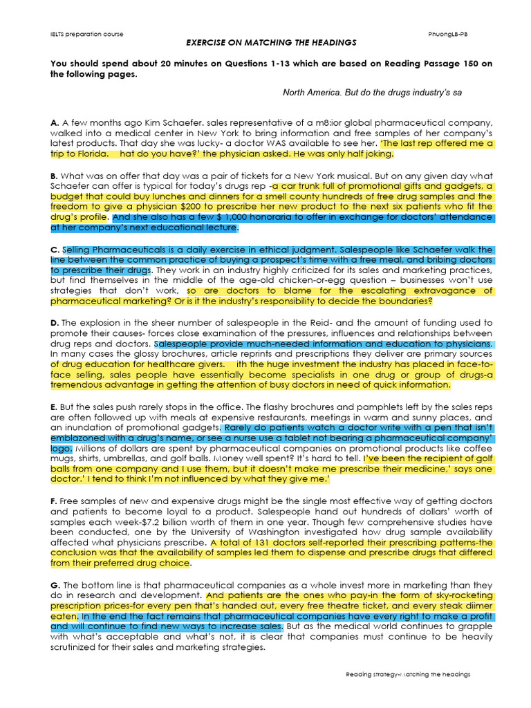 5. Doctoring sales (Stdent's) | PDF | Pharmaceutical Industry ...