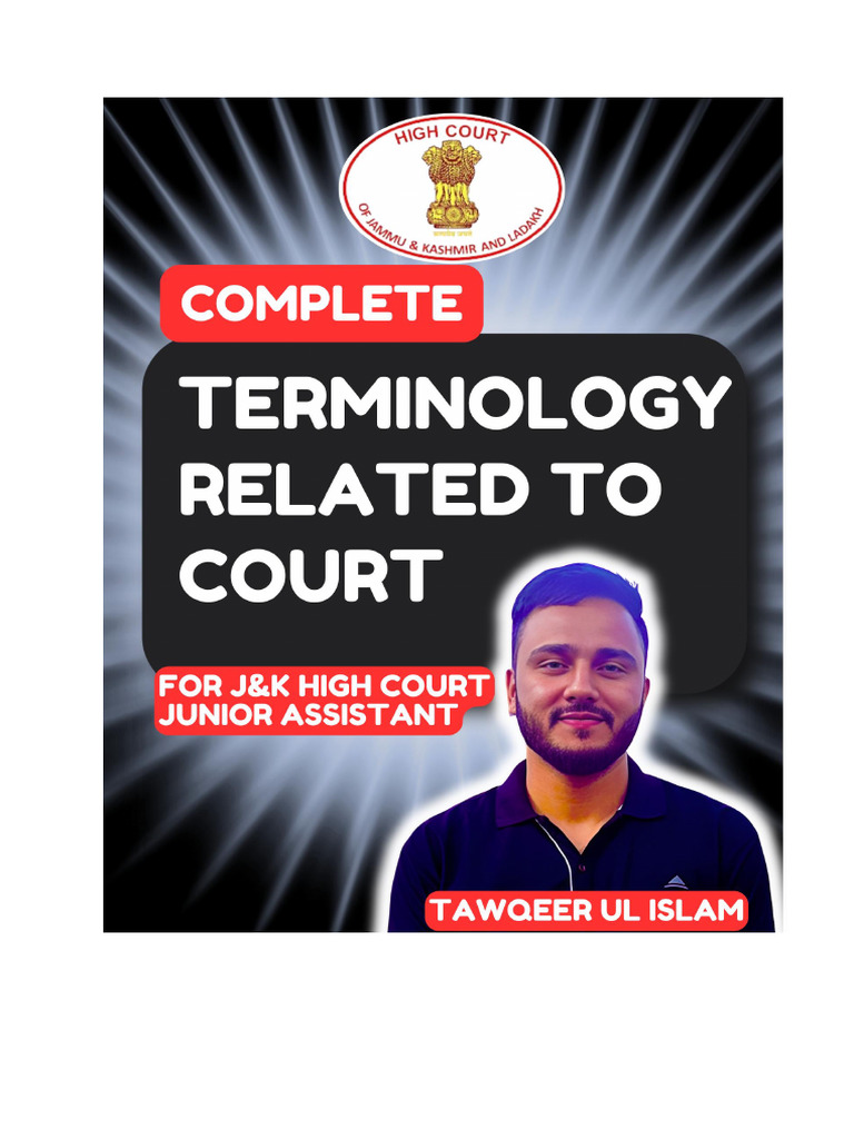 Court Related Terms Complete PDF | PDF | Appeal | Affidavit