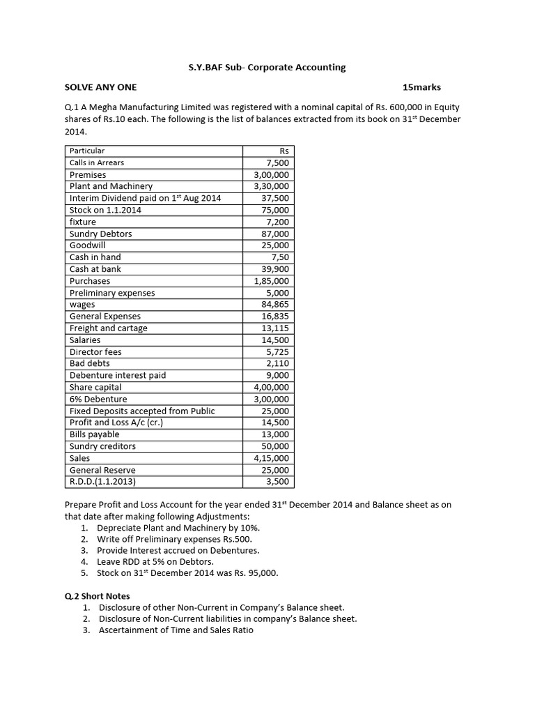 Sy Account | PDF | Balance Sheet | Financial Accounting