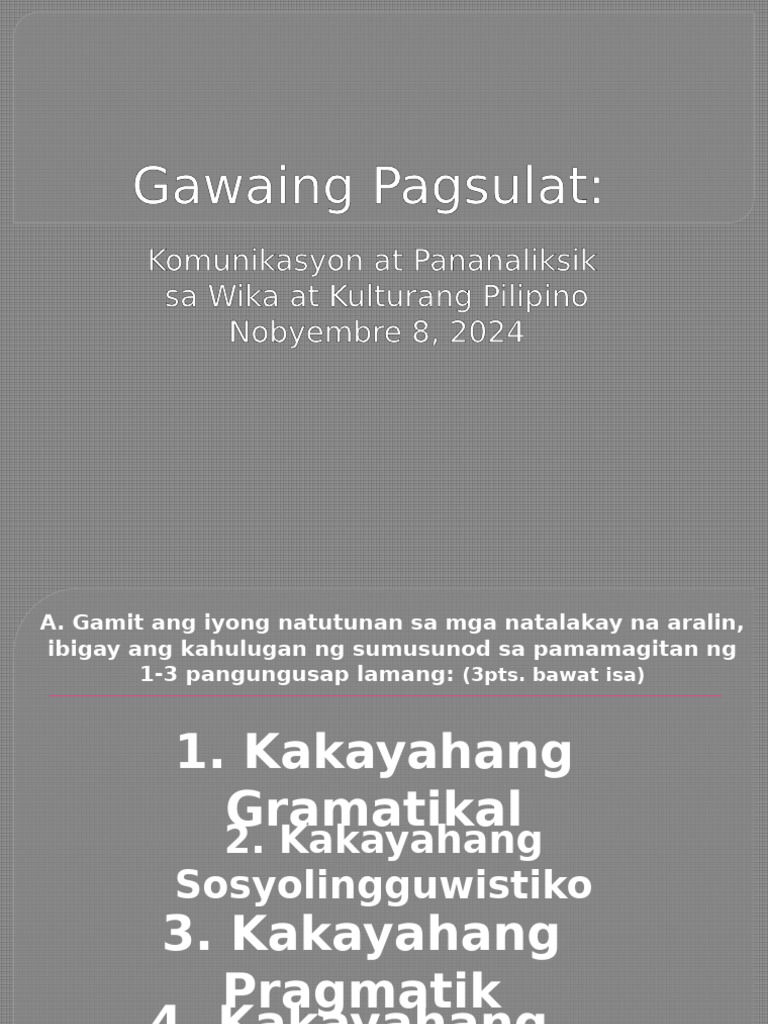 Mahusay Na Komyunikeytor | PDF