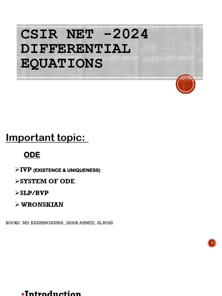 Ode | PDF | Ordinary Differential Equation | Equations