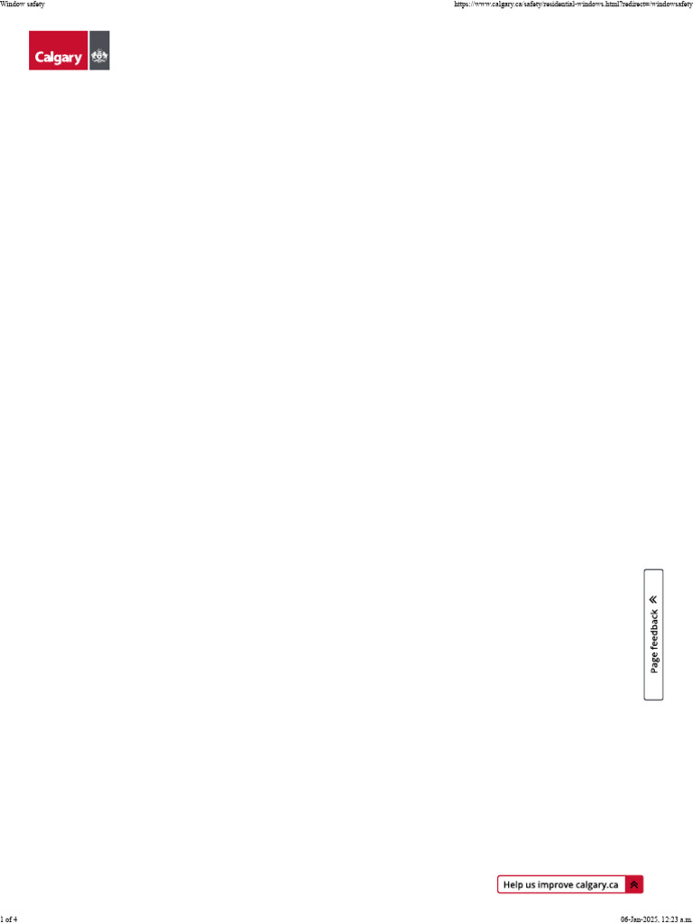 Residential SDH Window Safety | PDF