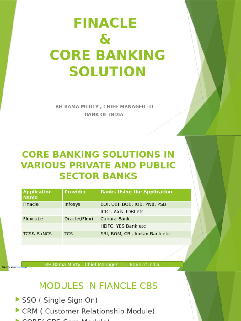 FINACLE CBS_1667982350 | PDF | Banks | Debits And Credits