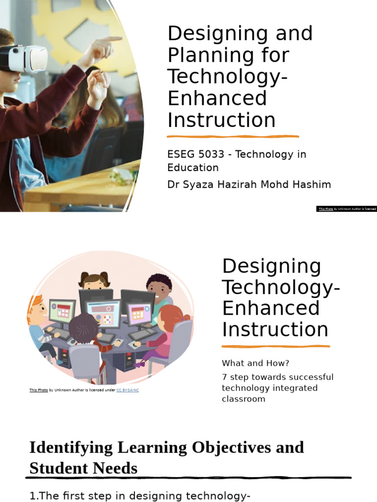 WEEK 3 - Designing and Planning For Technology-Enhanced Instruction ...