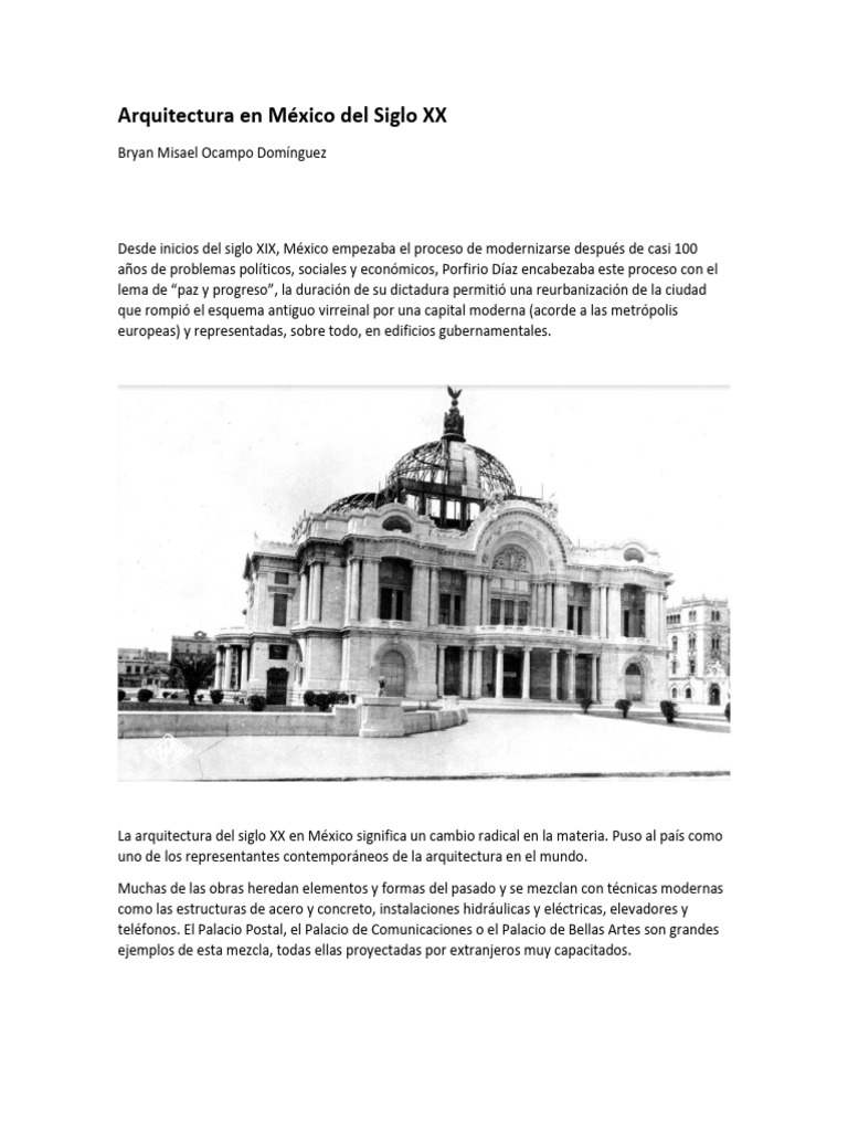 Arquitectura Mexicana del Siglo XX | PDF | México