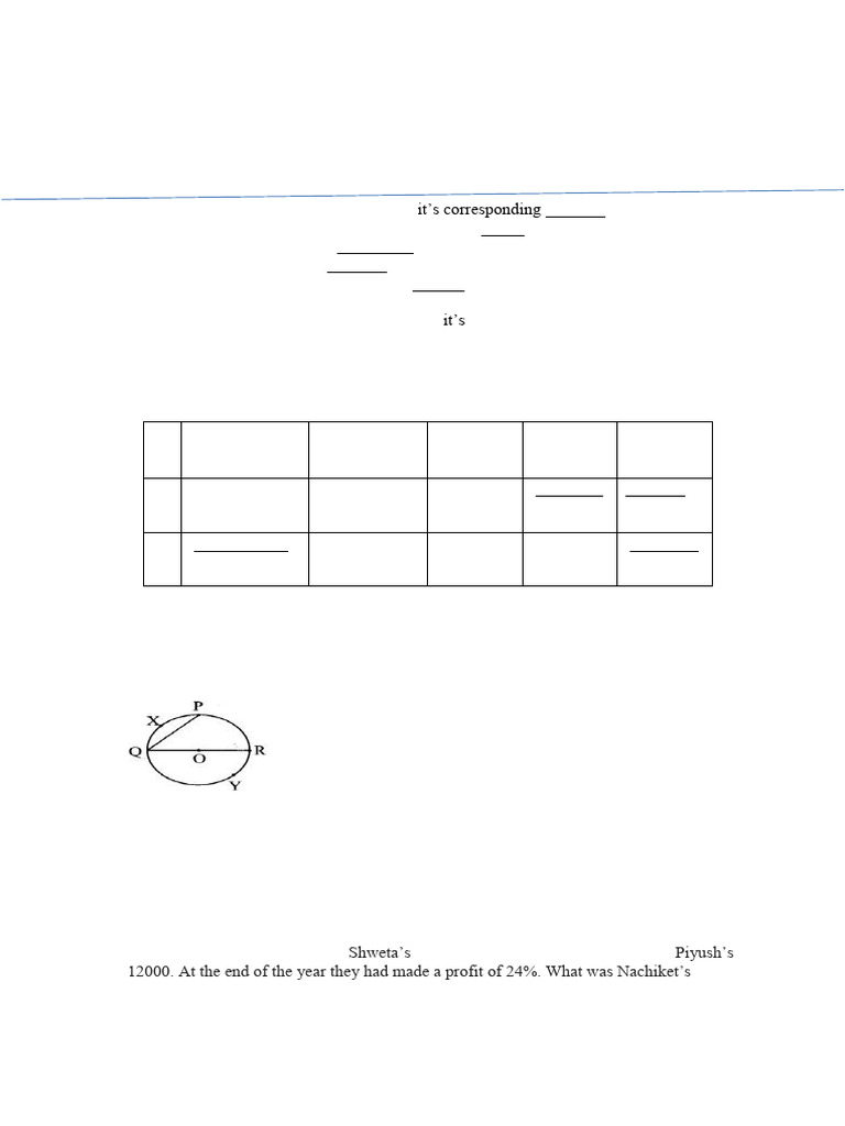 Full Form of P.C.P.A. in Maths | PDF | Circle | Elementary Geometry