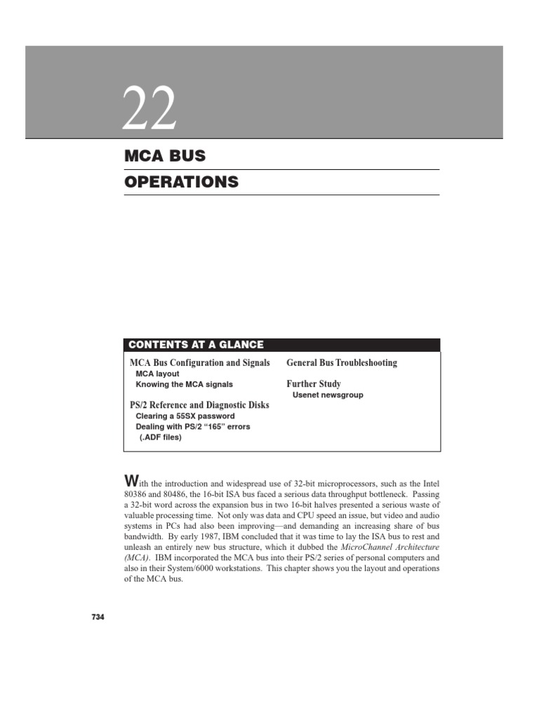 MCA Bus Overview and Configuration | PDF | Electronics | Office Equipment