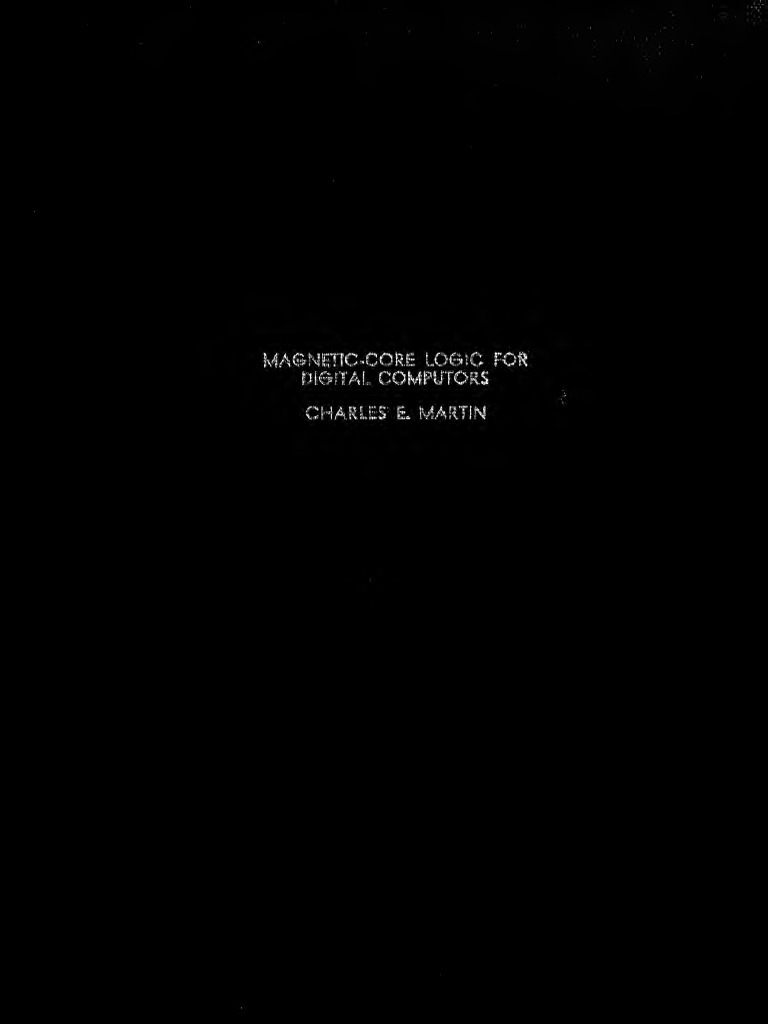 Magnetic-Core Logic for Computers | PDF | Vacuum Tube | Electrical ...