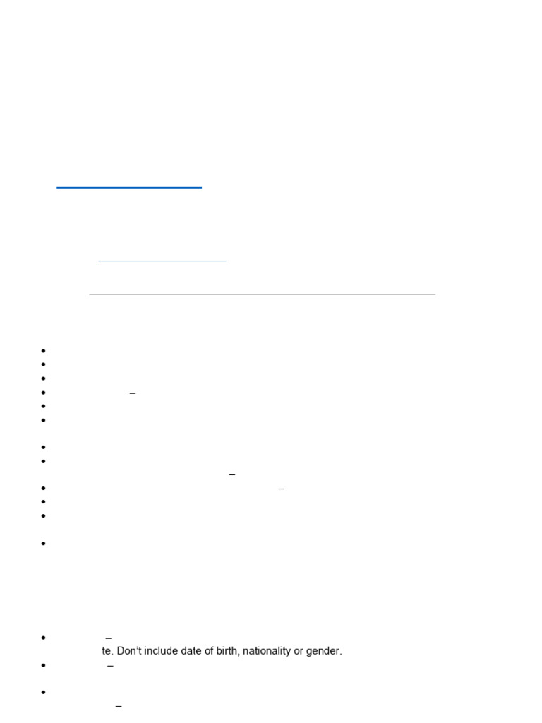 CV and Cover Letter Guidelines | PDF | Résumé